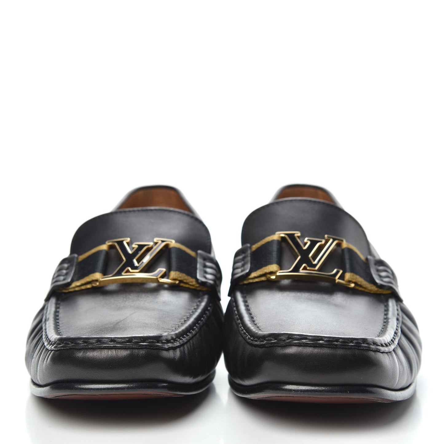 Calfskin Mens Montaigne Loafers 9.5 Black