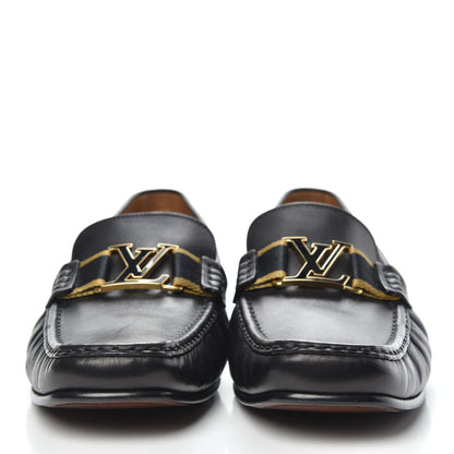Louis Vuitton Calfskin Mens Montaigne Loafers 9.5 Black 2 of 10
