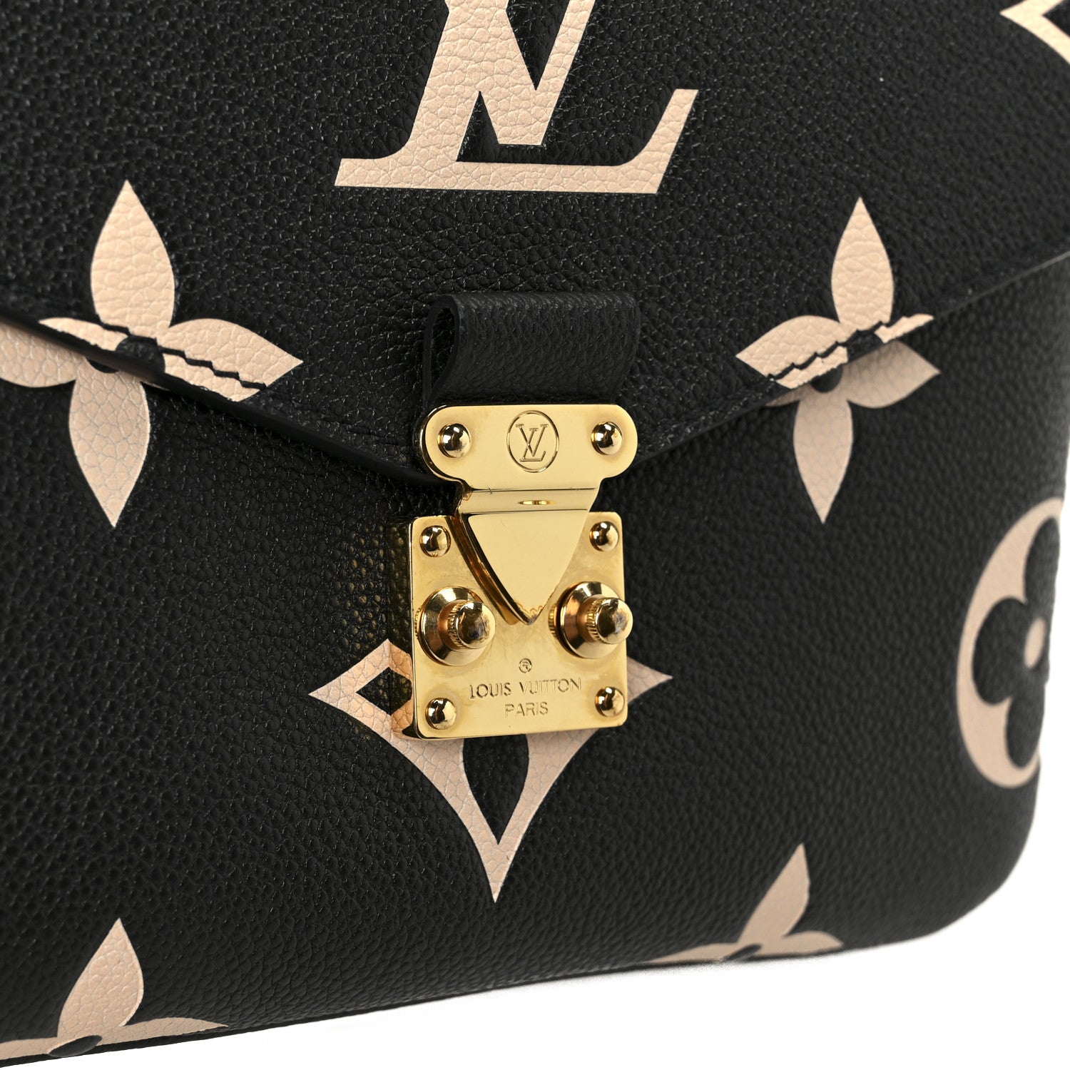 Louis Vuitton Empreinte Monogram Giant Pochette Metis Black Beige 7 of 11