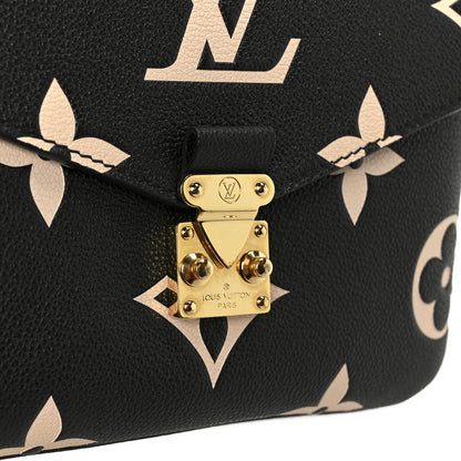 Louis Vuitton Empreinte Monogram Giant Pochette Metis Black Beige 7 of 11