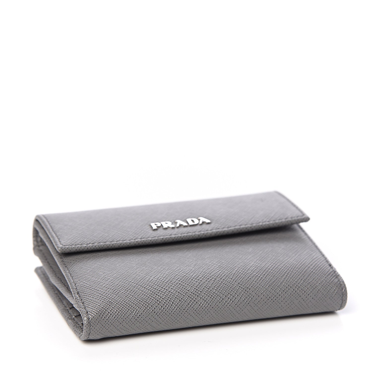 Prada Saffiano Compact Wallet Marmo 3 of 7