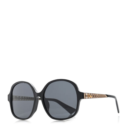 Christian Dior Acetate Diorama 8F Sunglasses Black Gold 1 of 10