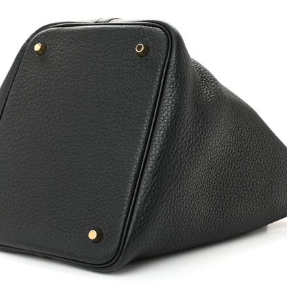 Hermes Taurillon Clemence Picotin Lock 22 MM Black 11 of 13