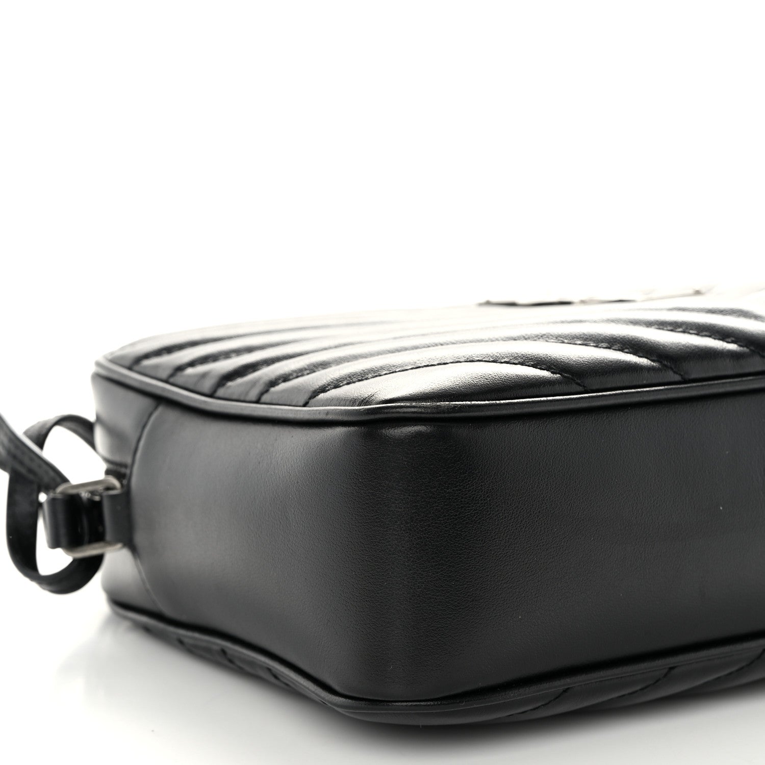 Saint Laurent Calfskin Matelasse Monogram Lou Camera Bag Black 9 of 10