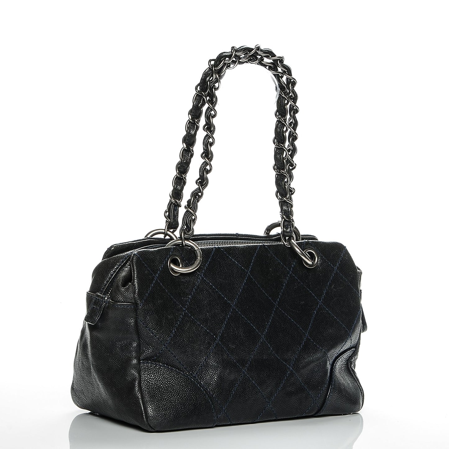 Distressed Caviar Outdoor Ligne Tote Navy