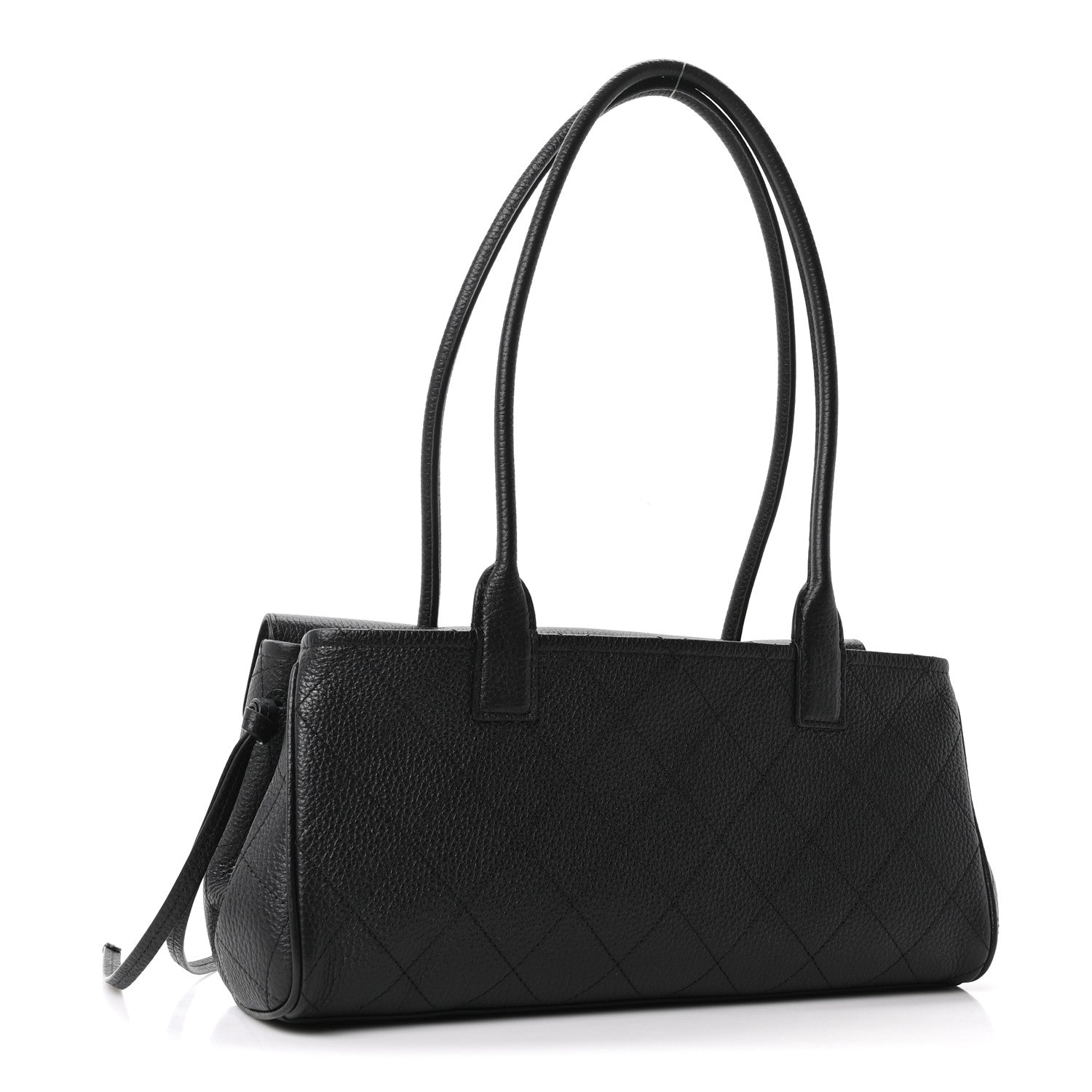 Chanel Grained Calfskin Stitched Urban Essentials Small Shopping Bag Black 3 of 11