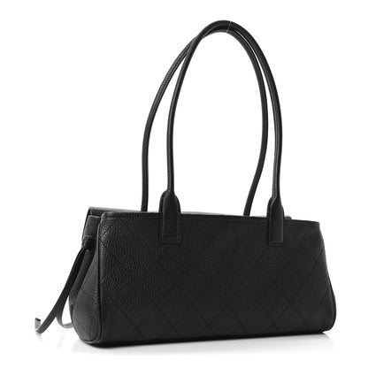Chanel Grained Calfskin Stitched Urban Essentials Small Shopping Bag Black 3 of 11