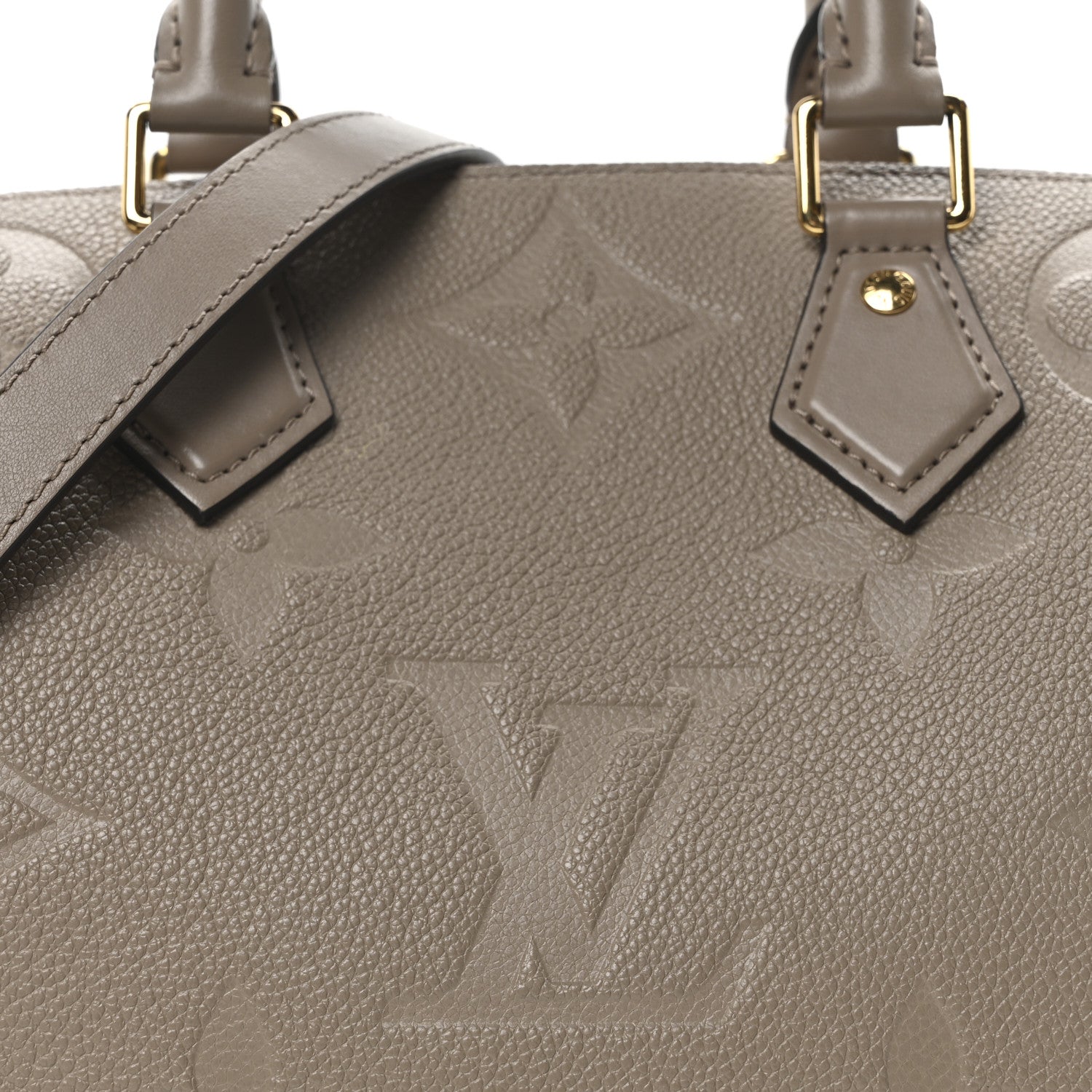 Louis Vuitton Empreinte Monogram Giant Speedy Bandouliere 25 Tourterelle 7 of 9