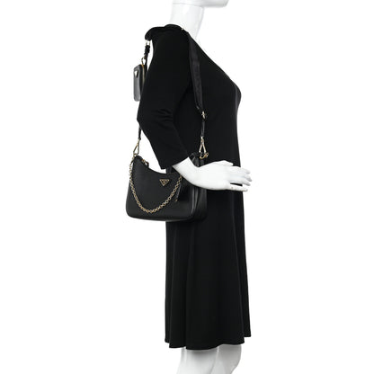 Prada Saffiano Lux Re-Edition 2005 Shoulder Bag Black 2 of 9