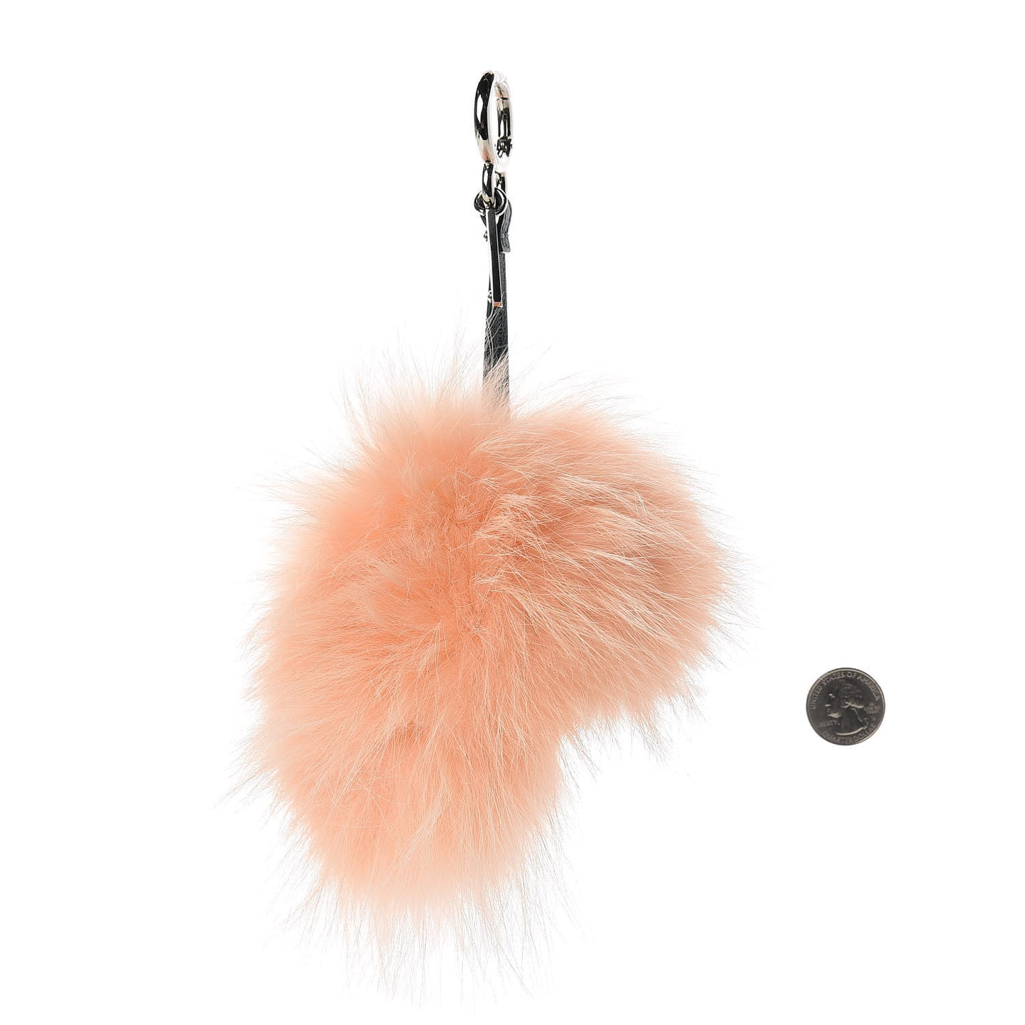 Fox Fur Calfskin Hypnoteyes Coin Purse Bag Charm Palmspring English Green