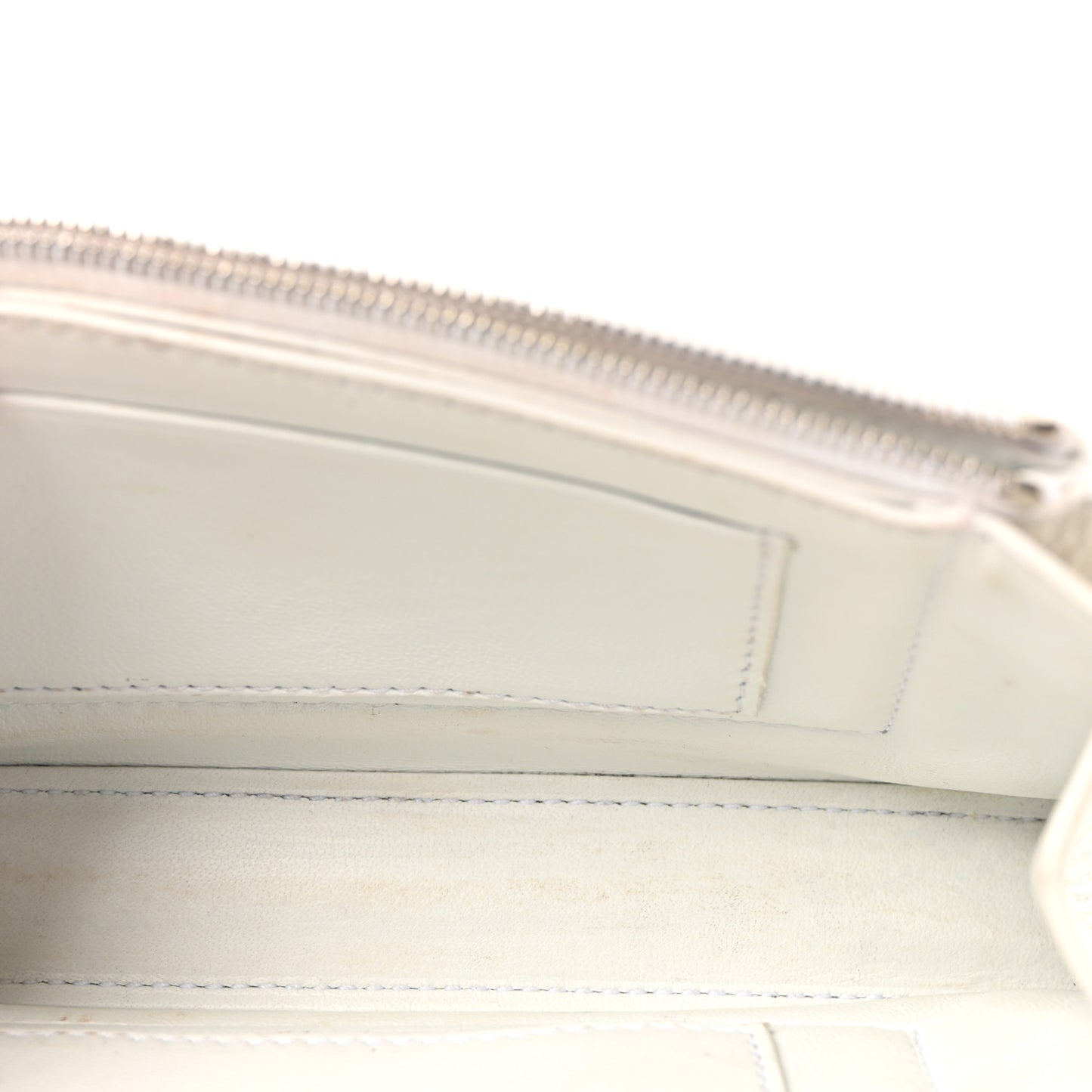 Crushed Calfskin Quilted XS Crush Chain Bag  Optic White