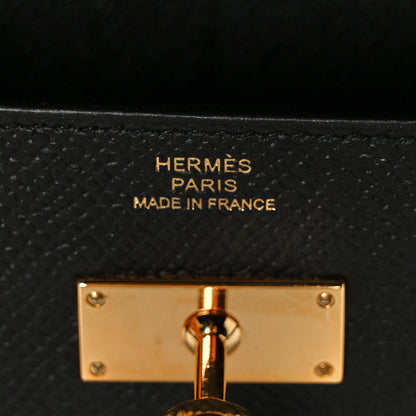 Hermes Epsom Kelly Wallet To Go Black 6 of 14