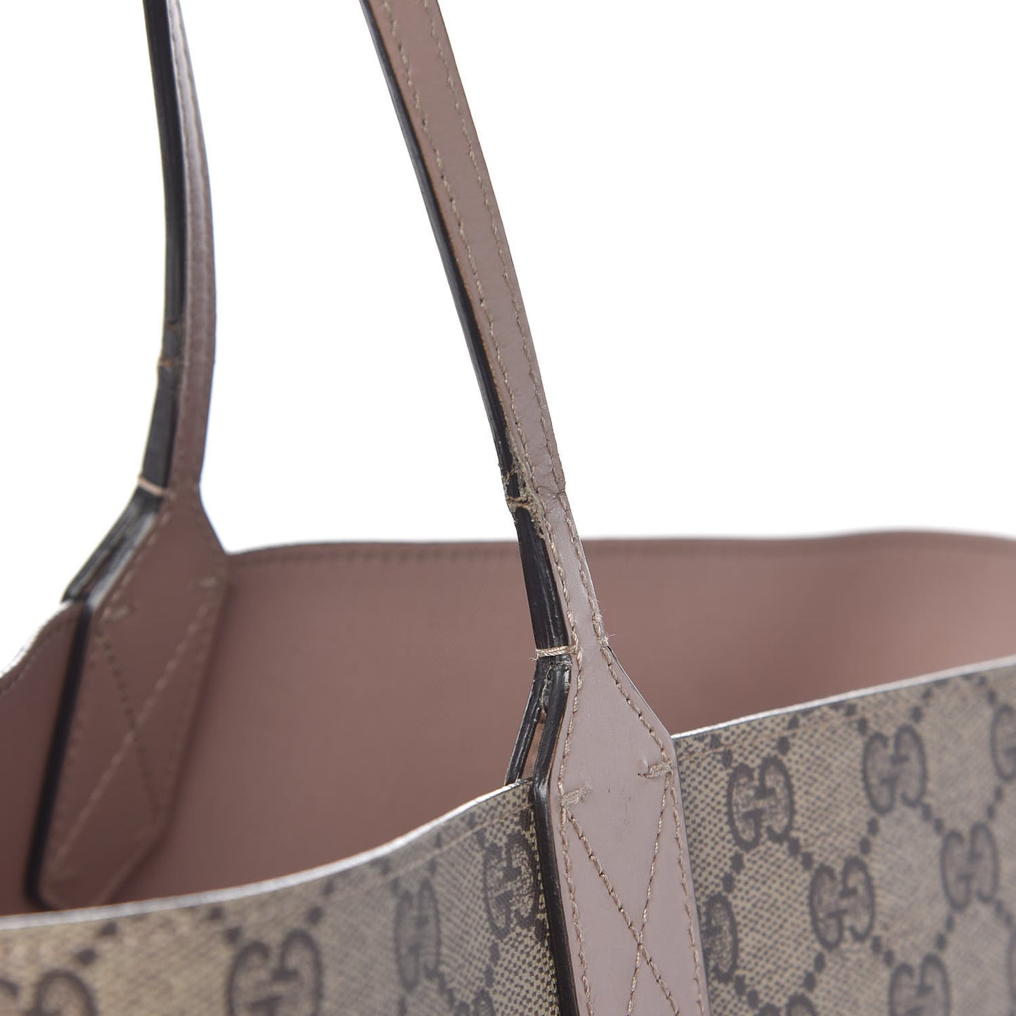 Calfskin GG Supreme Monogram Large Reversible Tote Dark Cipria