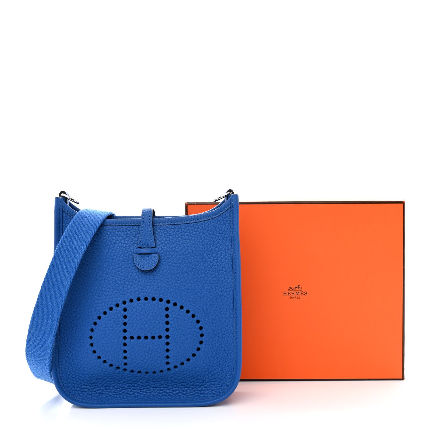 Hermes Taurillon Maurice Evelyne TPM Bleu France 11 of 11