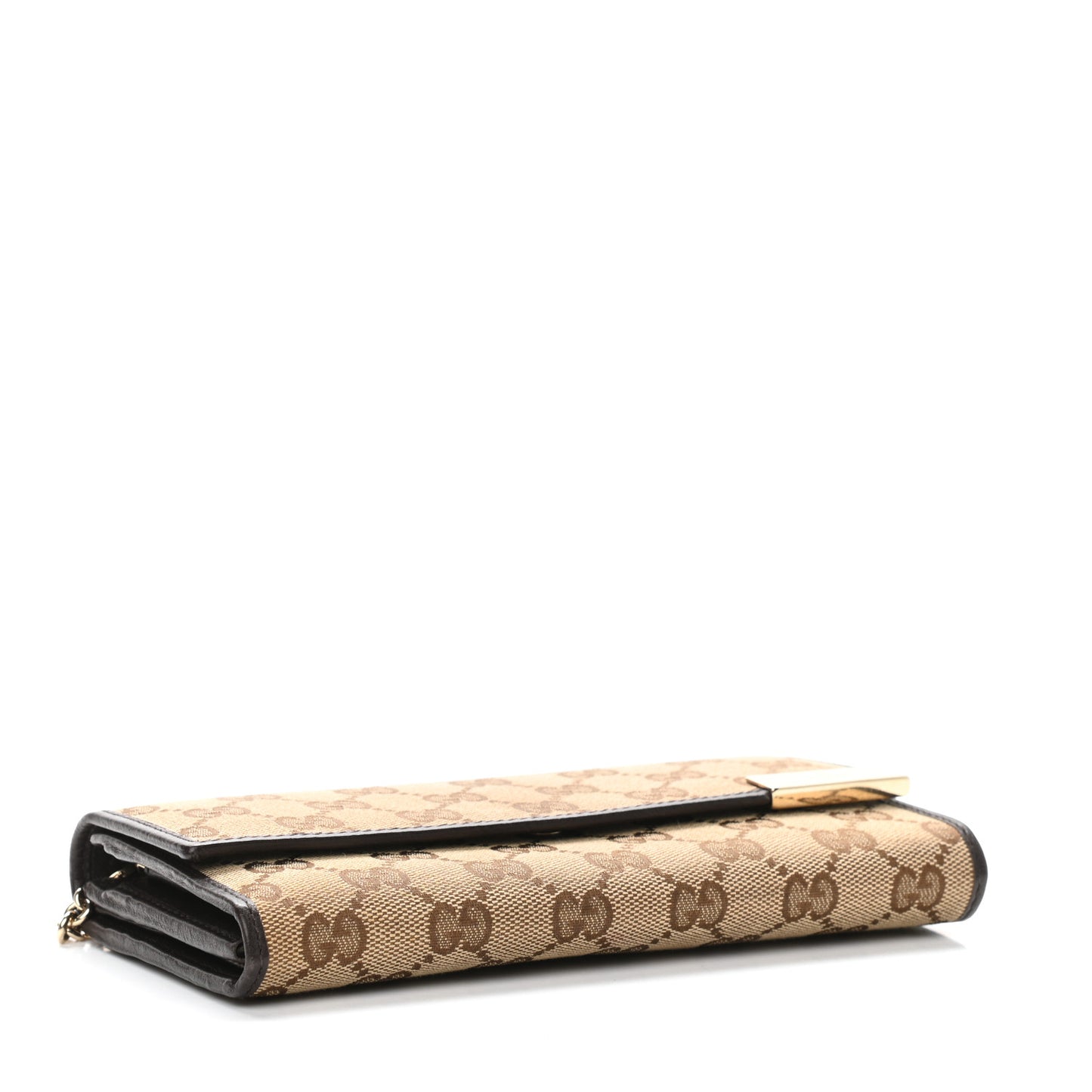 Monogram Dice Chain Wallet Beige Ebony Chocolate