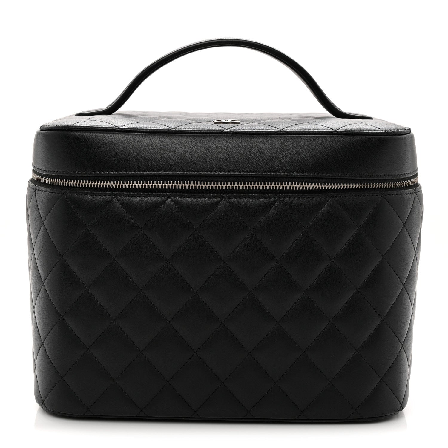 Chanel Lambskin Quilted Large Vanity Pouch Black 1 of 7