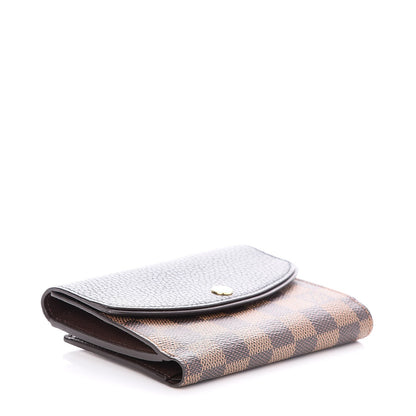 Louis Vuitton Damier Ebene Normandy Compact Wallet Black 4 of 8