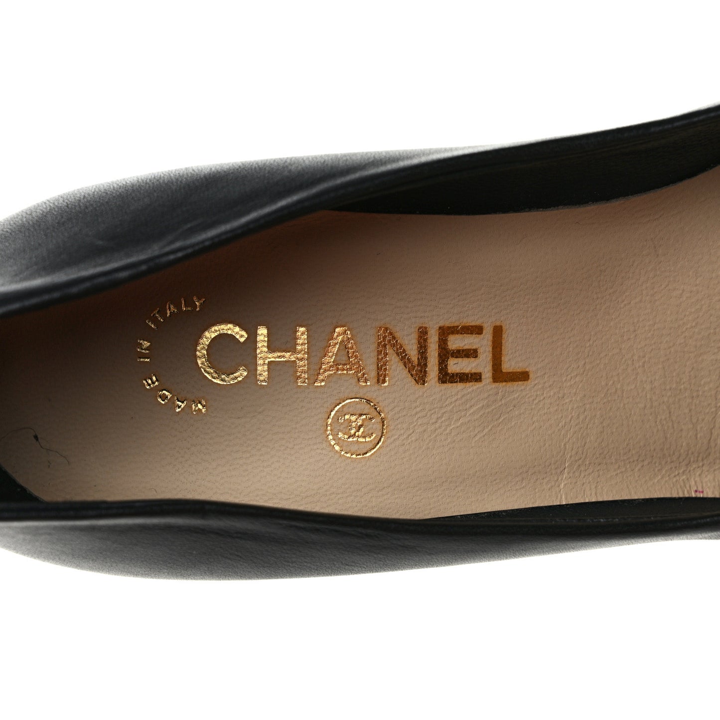 Lambskin Camellia Pumps 35 Black