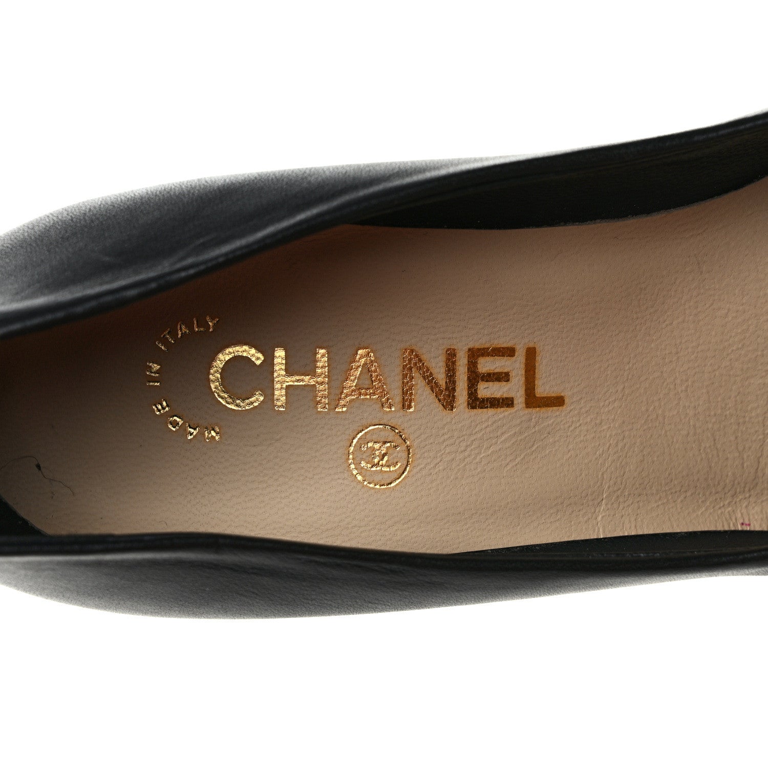 Chanel Lambskin Camellia Pumps 35 Black 7 of 12