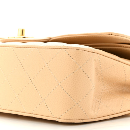 Chanel Caviar Quilted Medium Double Flap Beige Clair 10 of 12