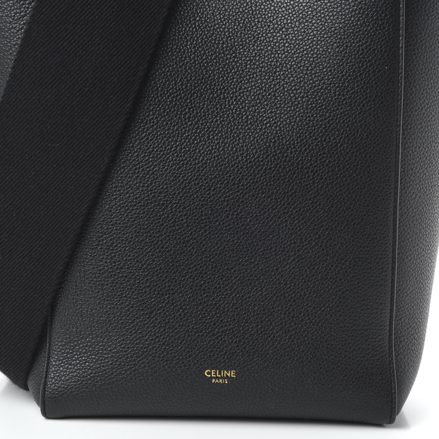 Celine Soft Grained Calfskin Small Sangle Bucket Bag Black 9 of 9