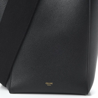 Celine Soft Grained Calfskin Small Sangle Bucket Bag Black 9 of 9