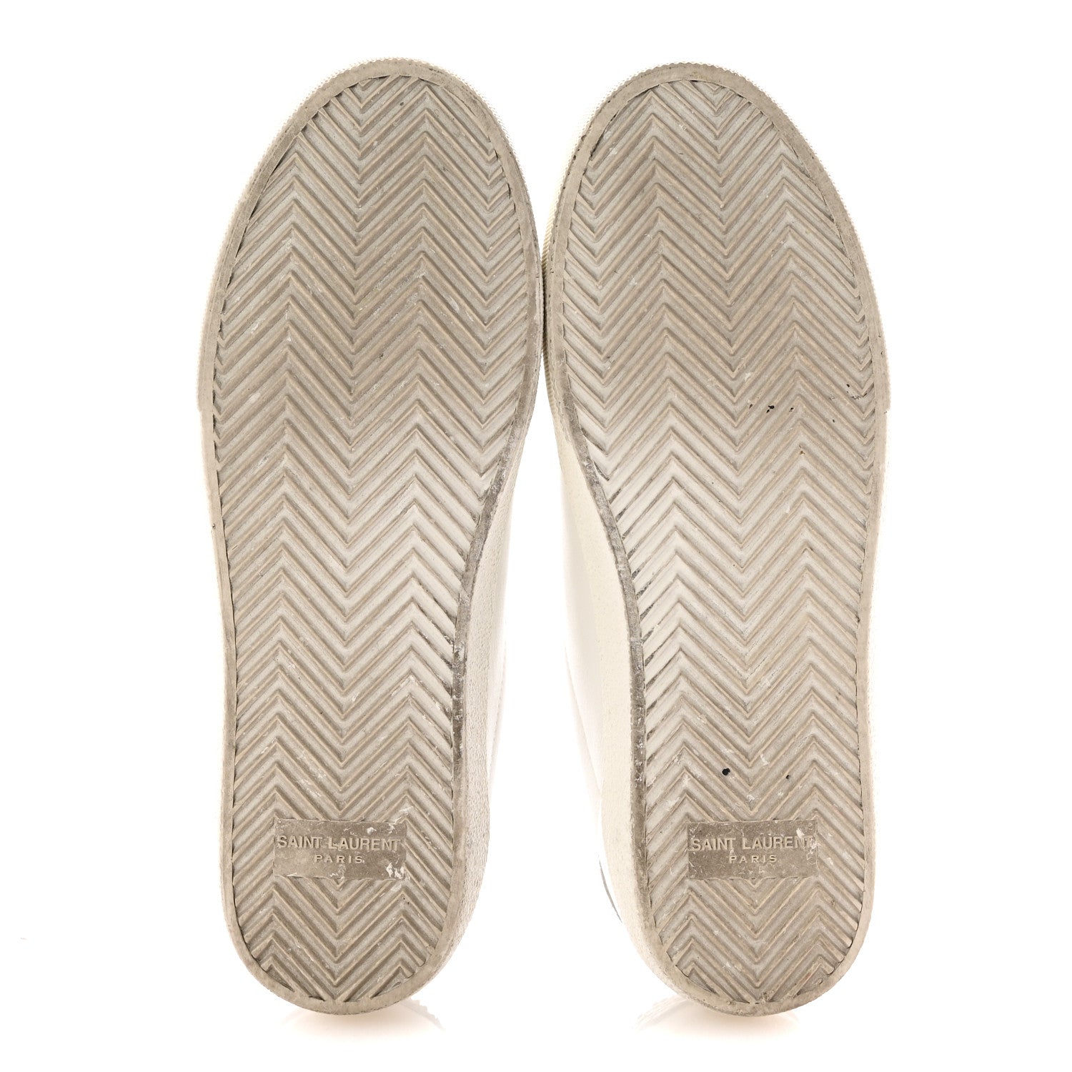 Saint Laurent Calfskin Snakeskin Embroidered Court Classic Sneakers 38.5 Panna 6 of 10