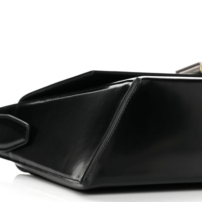 Salvatore Ferragamo Calfskin Geometric Shoulder Bag Black 8 of 11