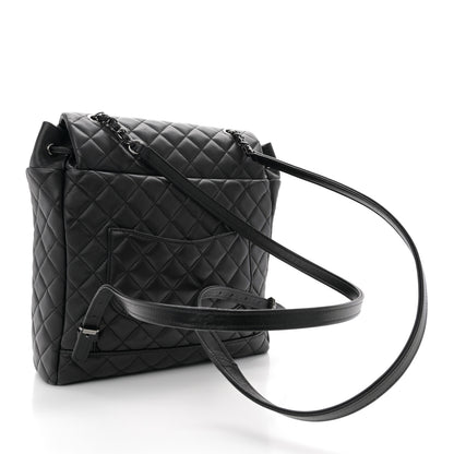 Chanel Lambskin Quilted Large Urban Spirit Backpack Black 3 of 10