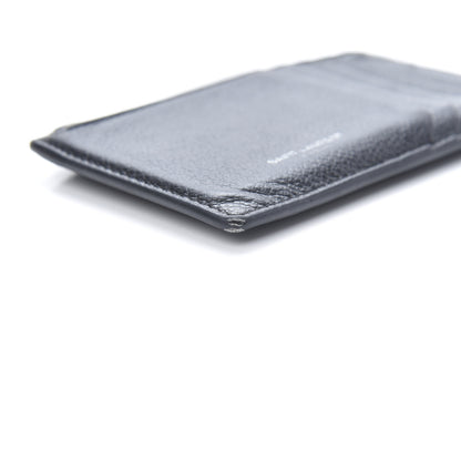 Saint Laurent Grained Calfskin 5 Fragments Zip Pouch Card Holder Black 8 of 13