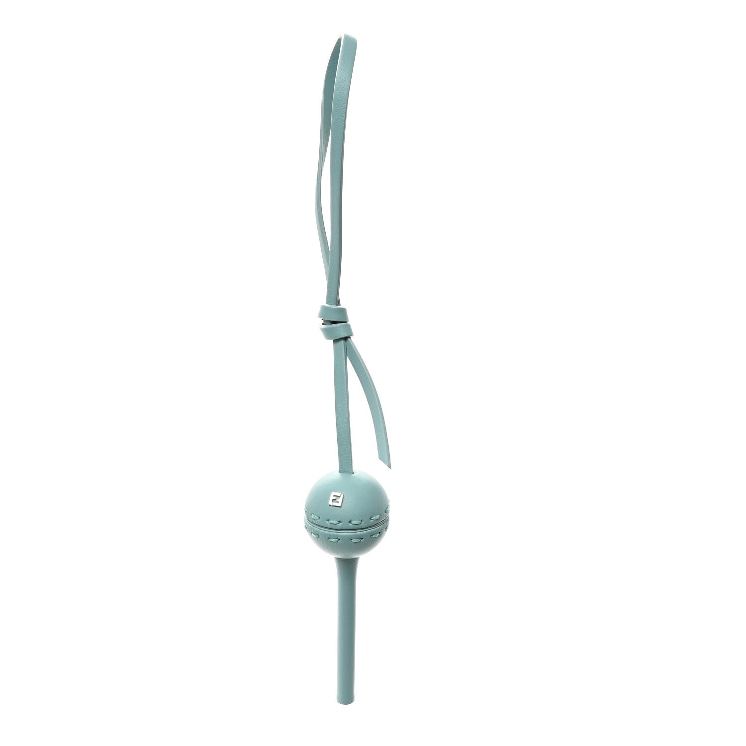 Fendi X CHUPA CHUPS Vitello Grace Lollipop Holder Bag Charm Key Ring Light Blue 1 of 3
