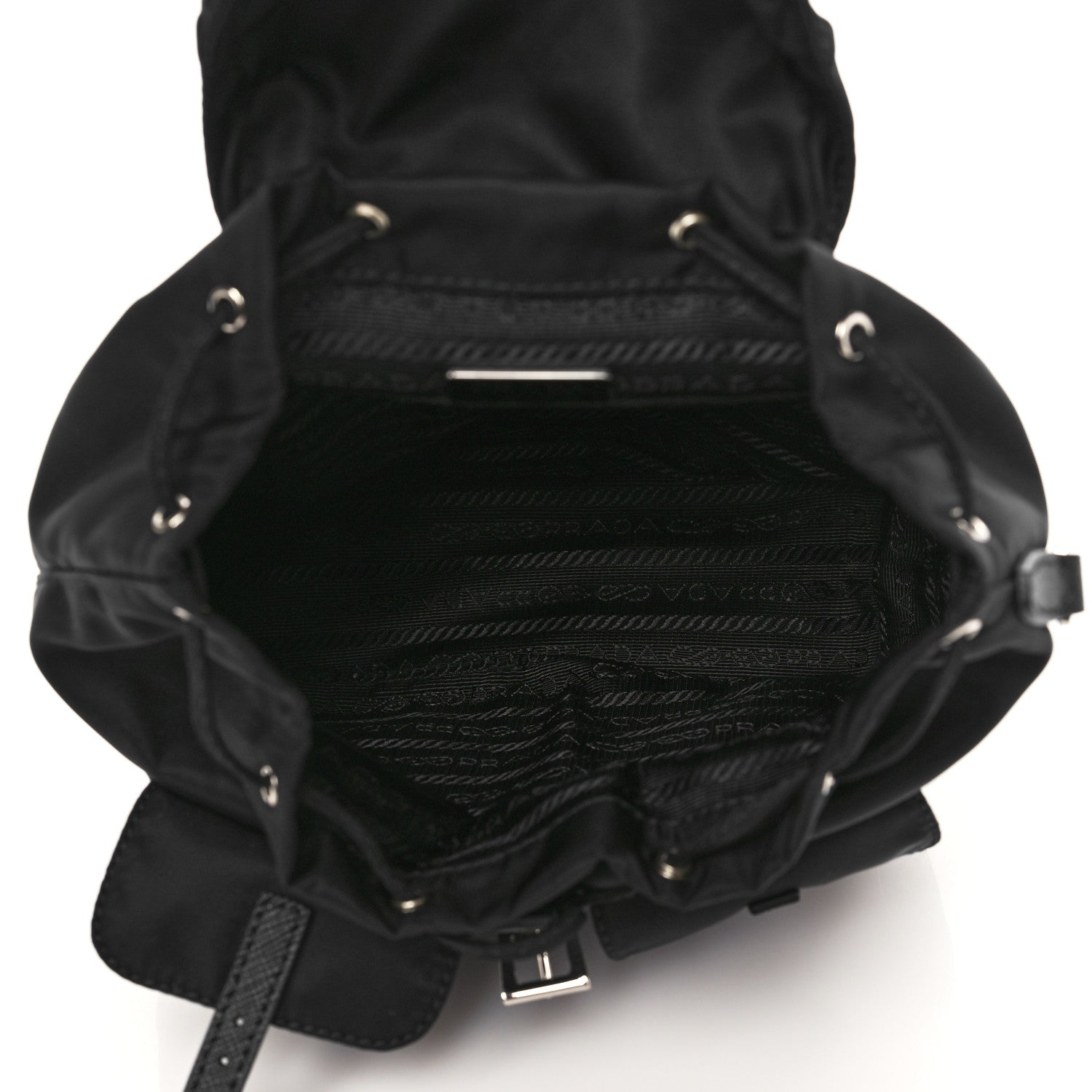 Prada Nylon Vela Mini Crossbody Backpack Black 4 of 5