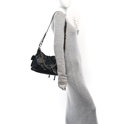 Louis Vuitton Lambskin CarryAll Cargo Vibe PM Black 2 of 9