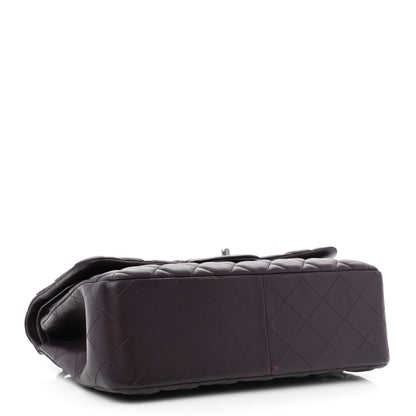 Chanel Lambskin Quilted Jumbo Double Flap Purple 4 of 16