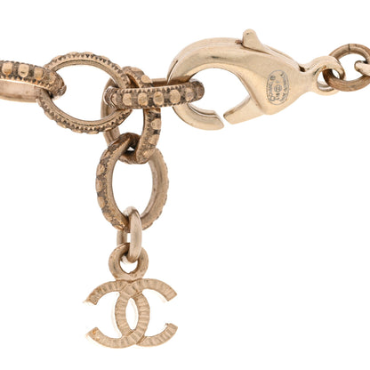 Chanel Pearl Baguette Crystal CC Necklace Gold 3 of 3
