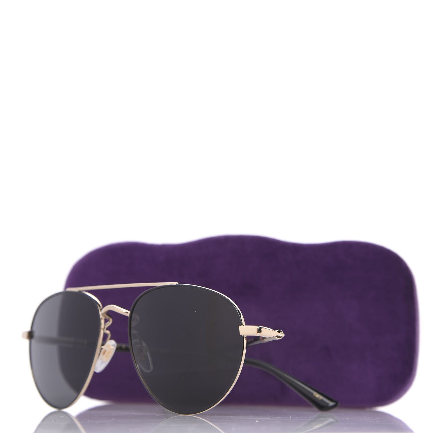 Gucci Acetate Aviator Sunglasses GG0388S Gold 7 of 7