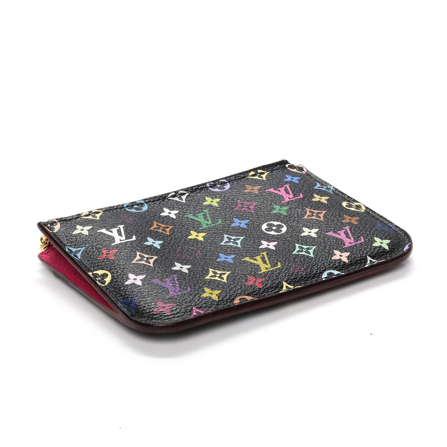 Louis Vuitton Monogram Multicolor Key Pouch Black Grenade 4 of 6
