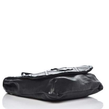 Chanel Calfskin Diamond Stitch Large Messenger Black 5 of 11