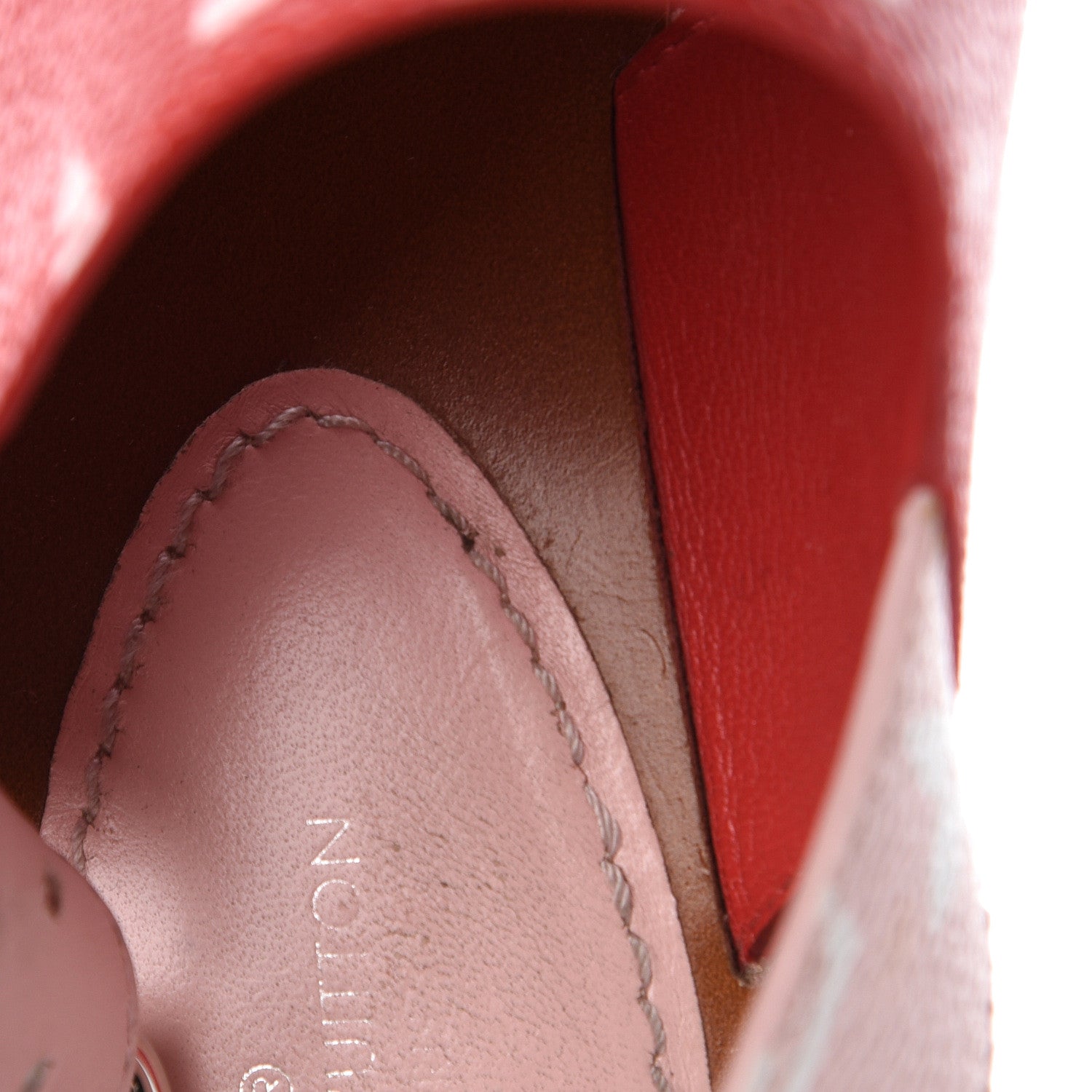 Louis Vuitton Monogram Giant Sandals 38 Rouge 8 of 10