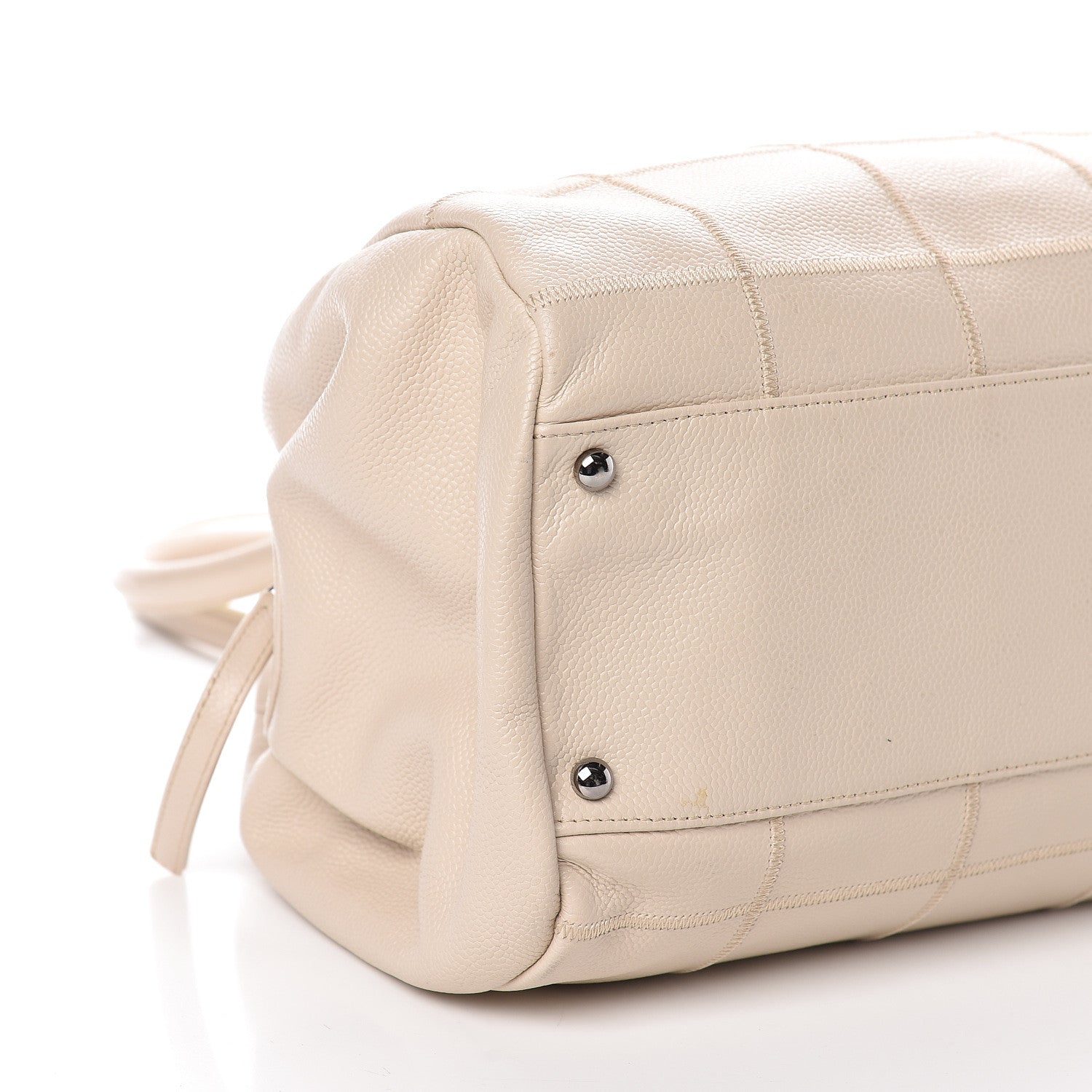 Chanel Caviar Square Stitched Large Tote Beige 14 of 16