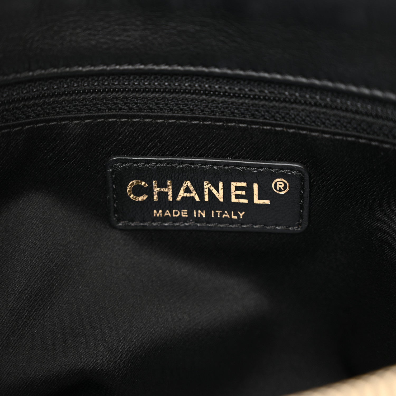 Chanel Calfskin Chevron Quilted Surpique Tote Black 7 of 11