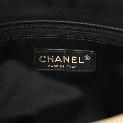 Chanel Calfskin Chevron Quilted Surpique Tote Black 7 of 11