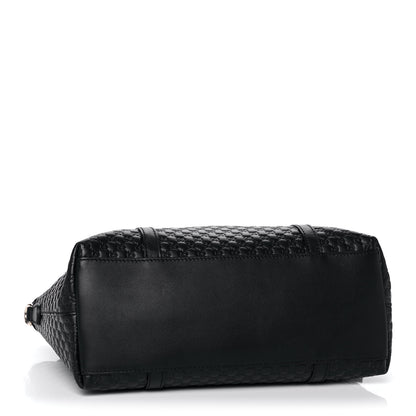 Gucci Soft Microguccissima Small Zippered Satchel Black 4 of 16