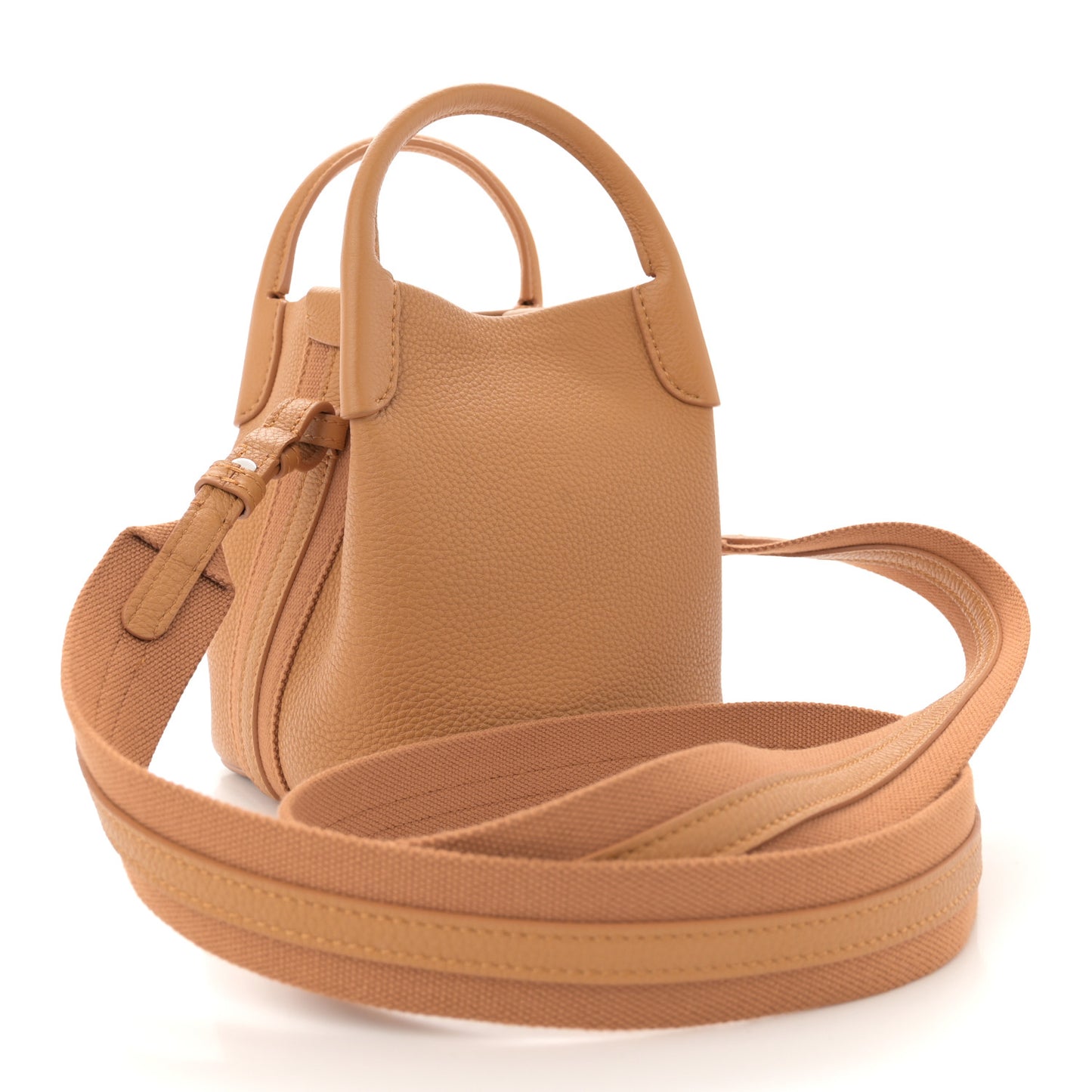 Grained Calfskin Micro Bale Bag Spiced Curry