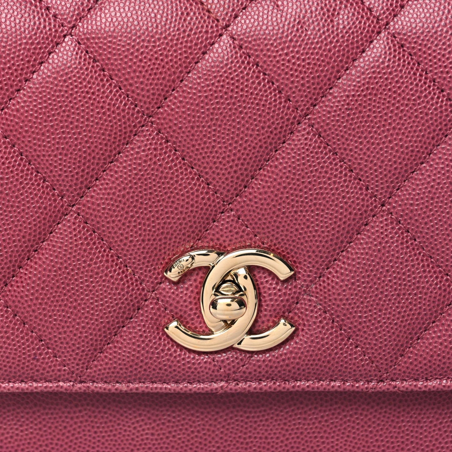 Caviar Quilted Medium Business Affinity Flap Dark Pink