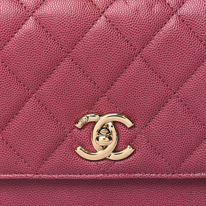 Chanel Caviar Quilted Medium Business Affinity Flap Dark Pink 8 of 11