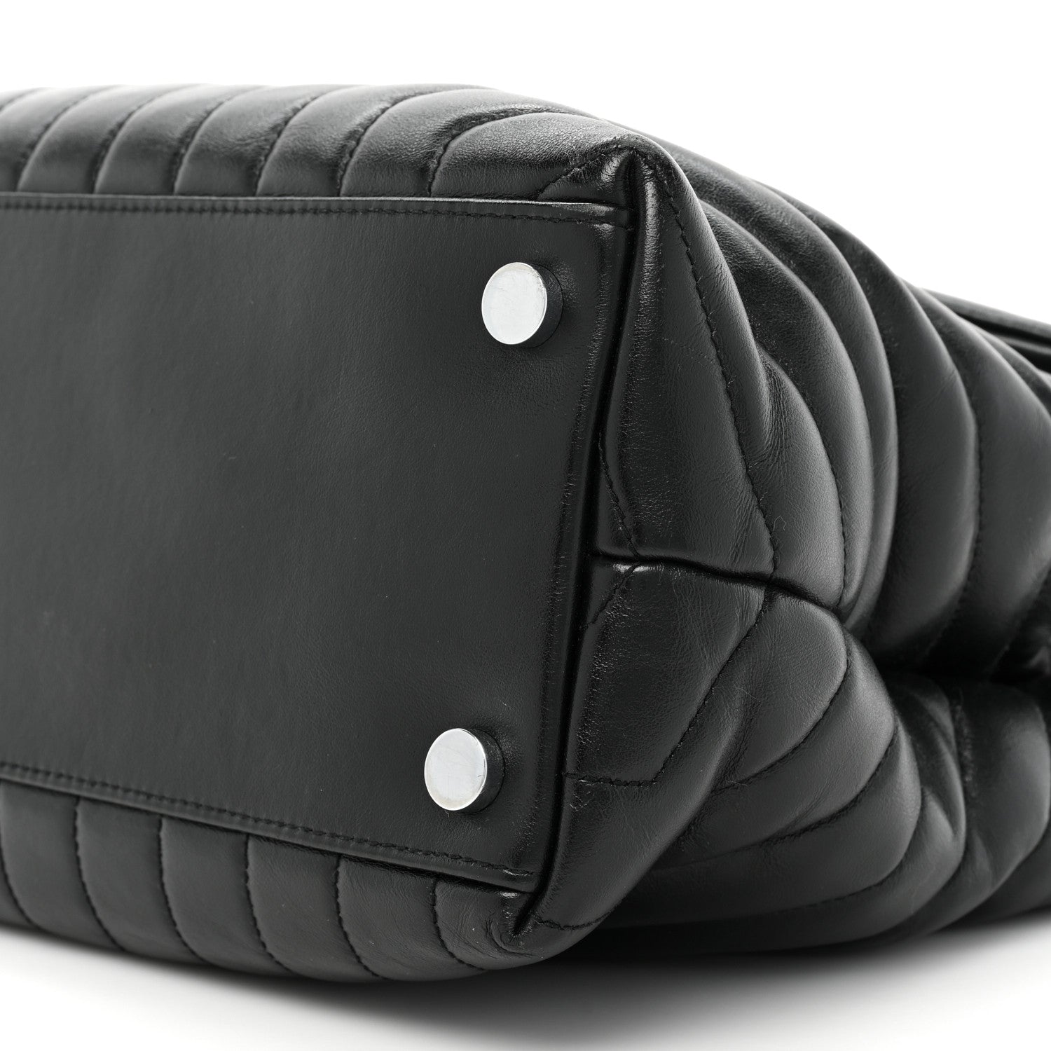 Saint Laurent Calfskin Y Quilted Monogram Large Loulou Chain Satchel Black 11 of 16