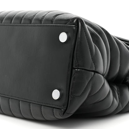 Saint Laurent Calfskin Y Quilted Monogram Large Loulou Chain Satchel Black 11 of 16