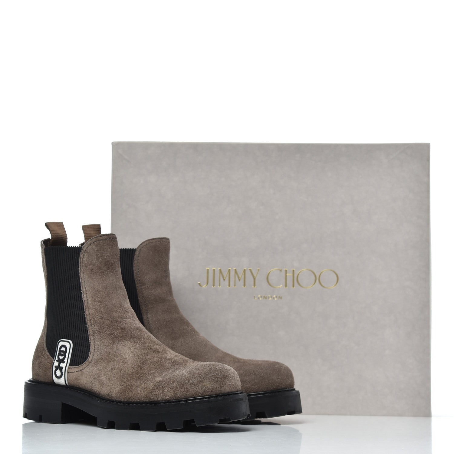 Jimmy Choo Suede Blayse Flat Boots 36.5 Mink 17 of 17