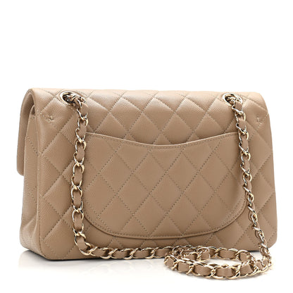 Chanel Caviar Quilted Small Double Flap Dark Beige 3 of 11